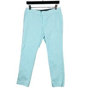 NEW! Banana Republic Hampton Fit Curvy Pant Mint Green Ankle Casual - 2
